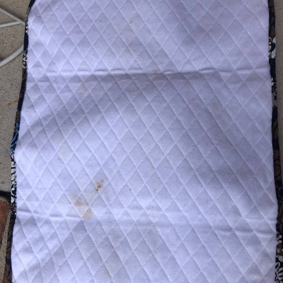 Vera Bradley Quilted Blue Microfiber Diaper Tote - Picture 12 of 12